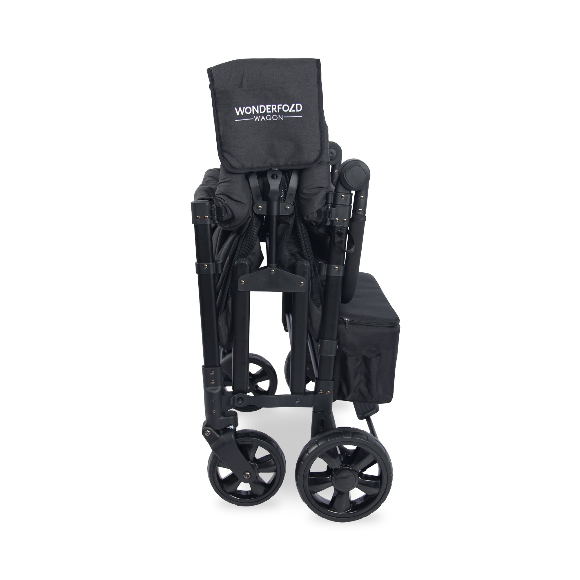 WonderFold W4 Elite Stroller Wagon - Volcanic Black