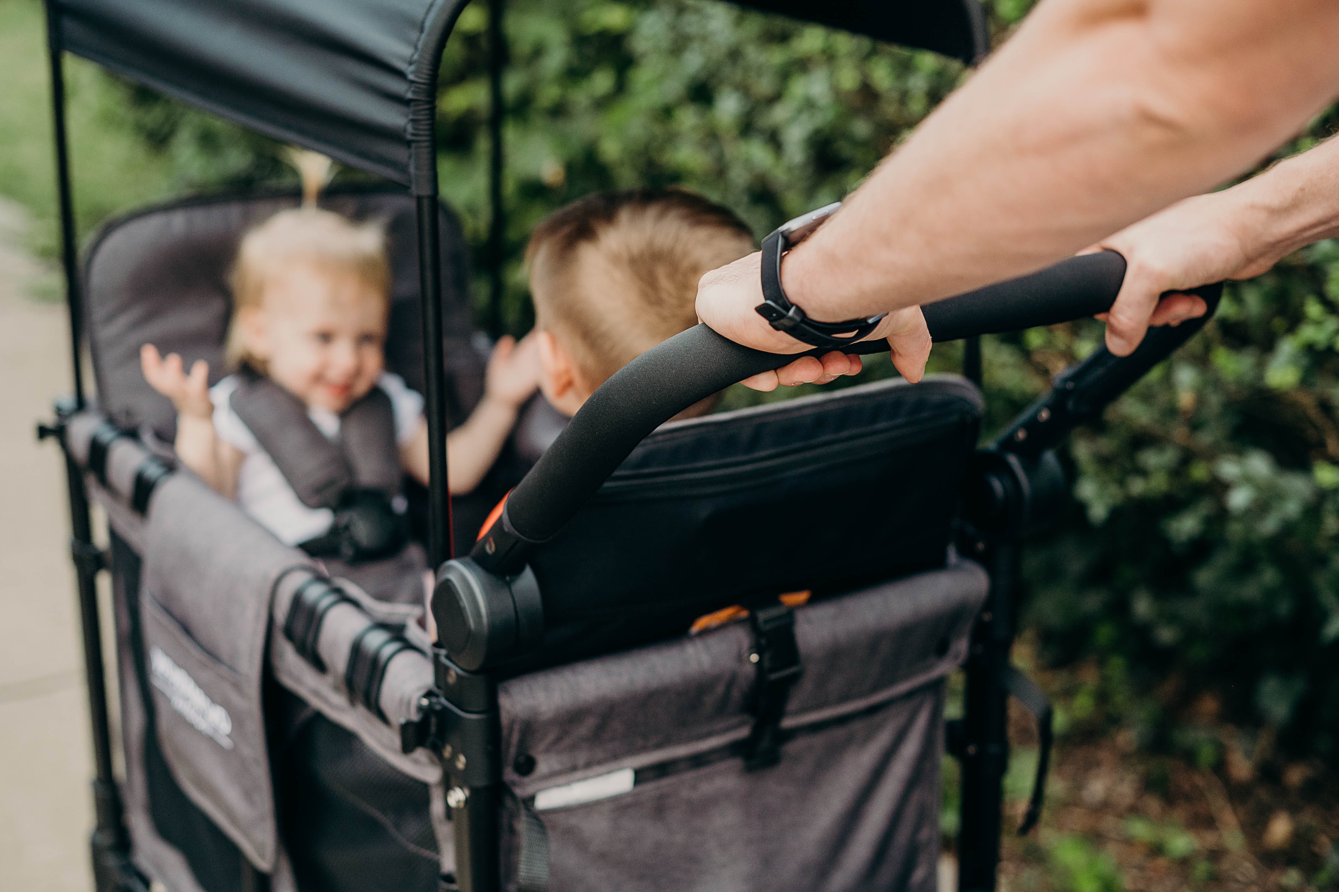 WonderFold W2 Elite Stroller Wagon - Charcoal Grey - WonderFold Wagons Australia