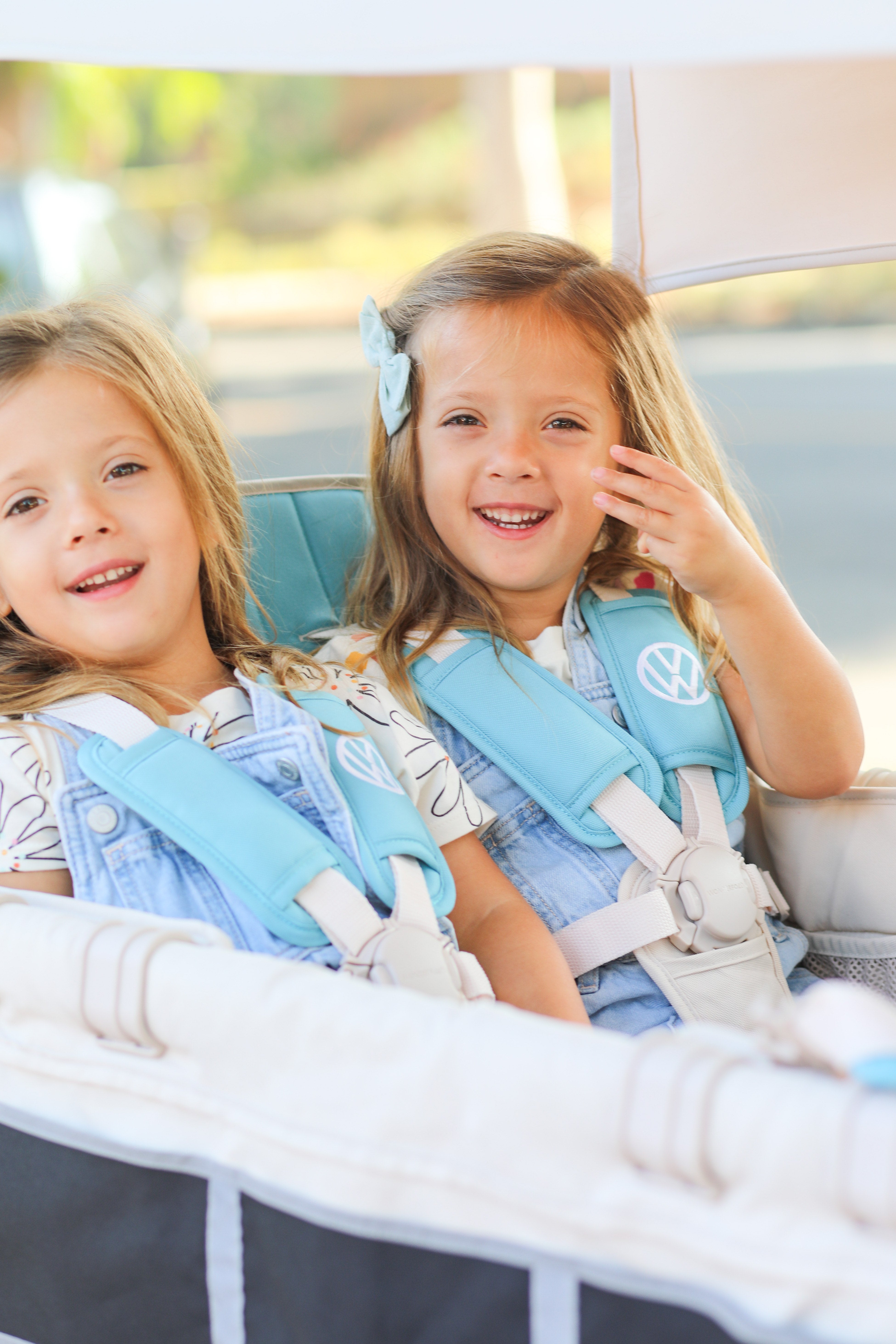 WonderFold W4 Volkswagen Stroller Wagon - Bondi Blue - WonderFold Wagons Australia