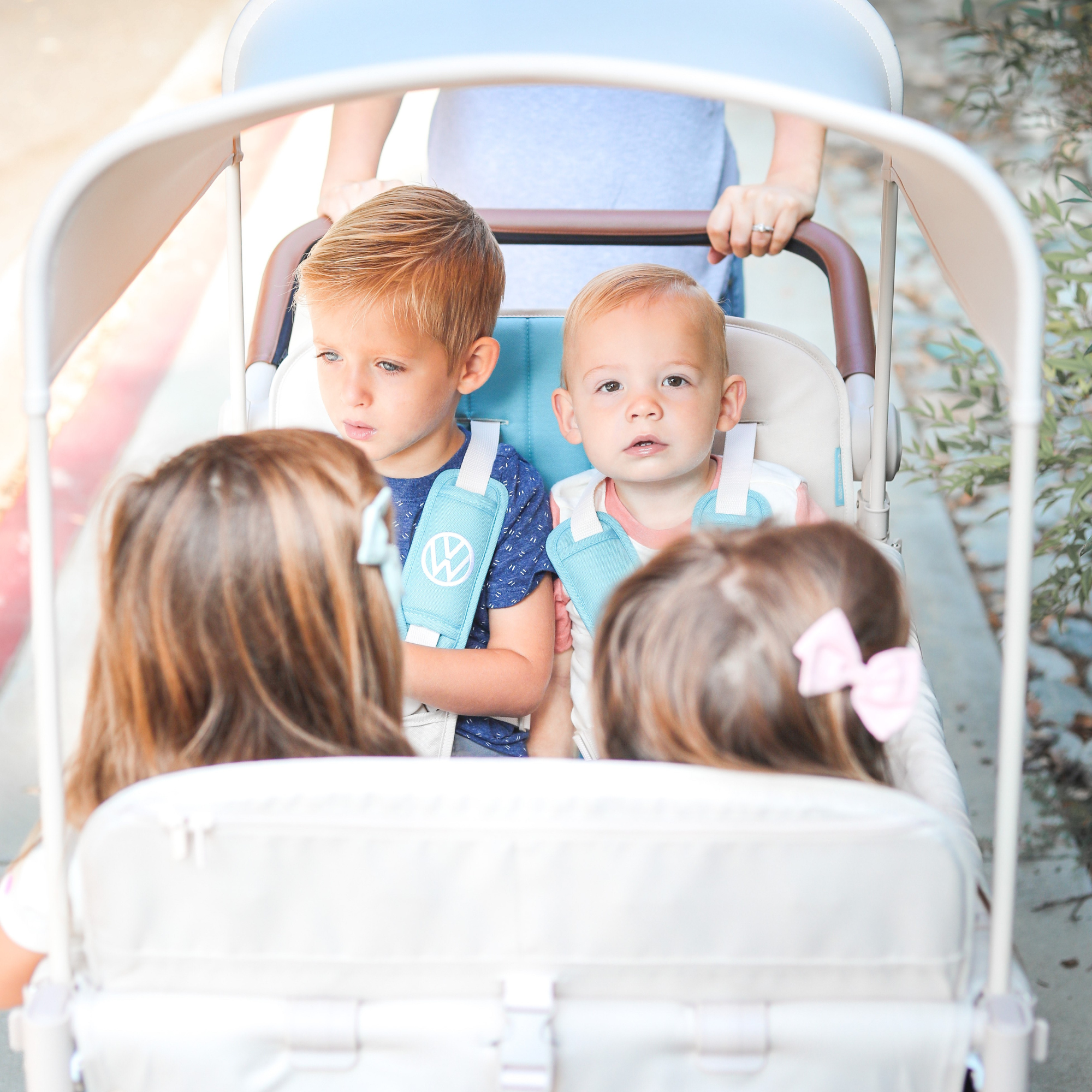 Special Edition W4 Volkswagen Stroller Wagon - Bondi Blue - WonderFold Wagons Australia