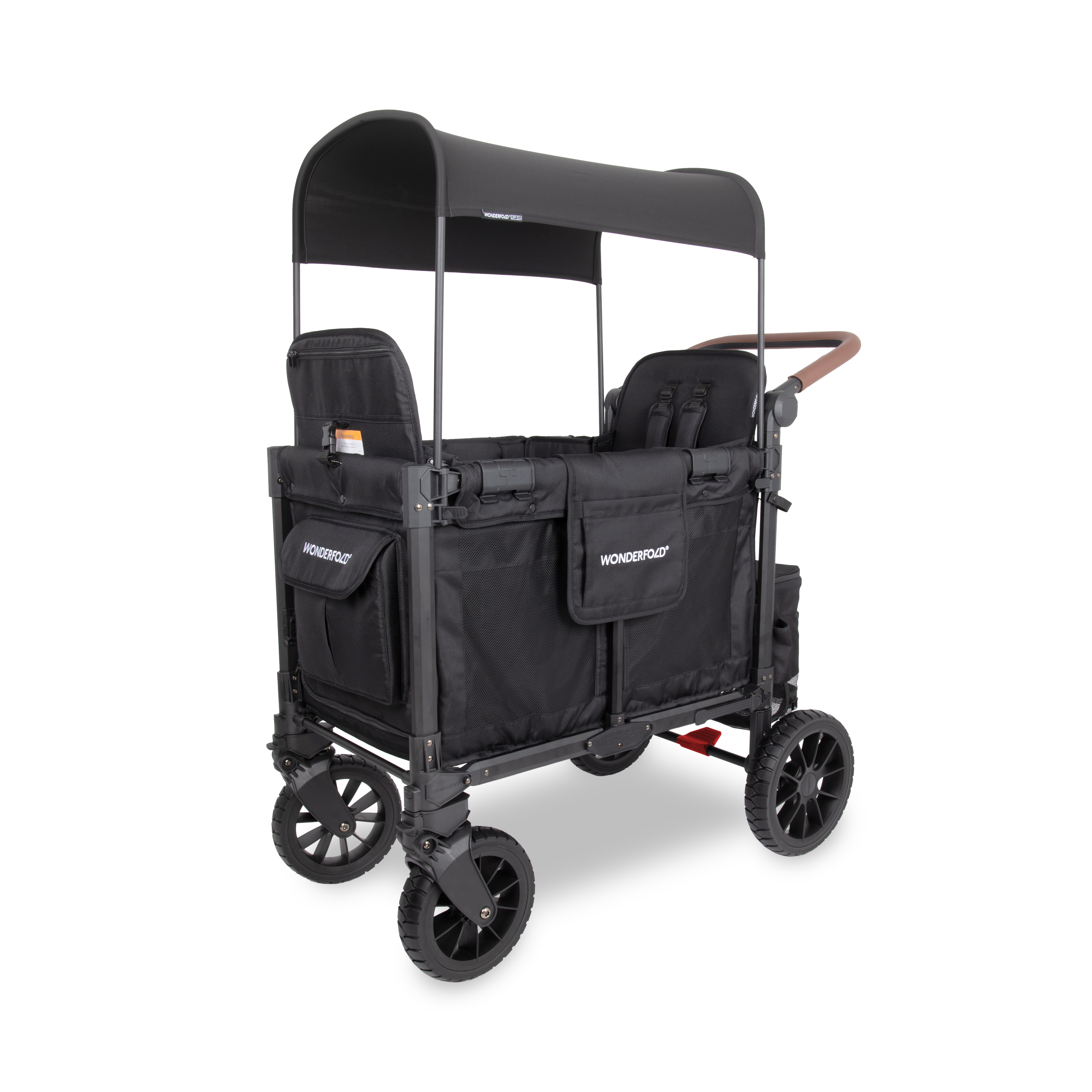 WonderFold W2 Luxe Pro Stroller Wagon - Jet Black