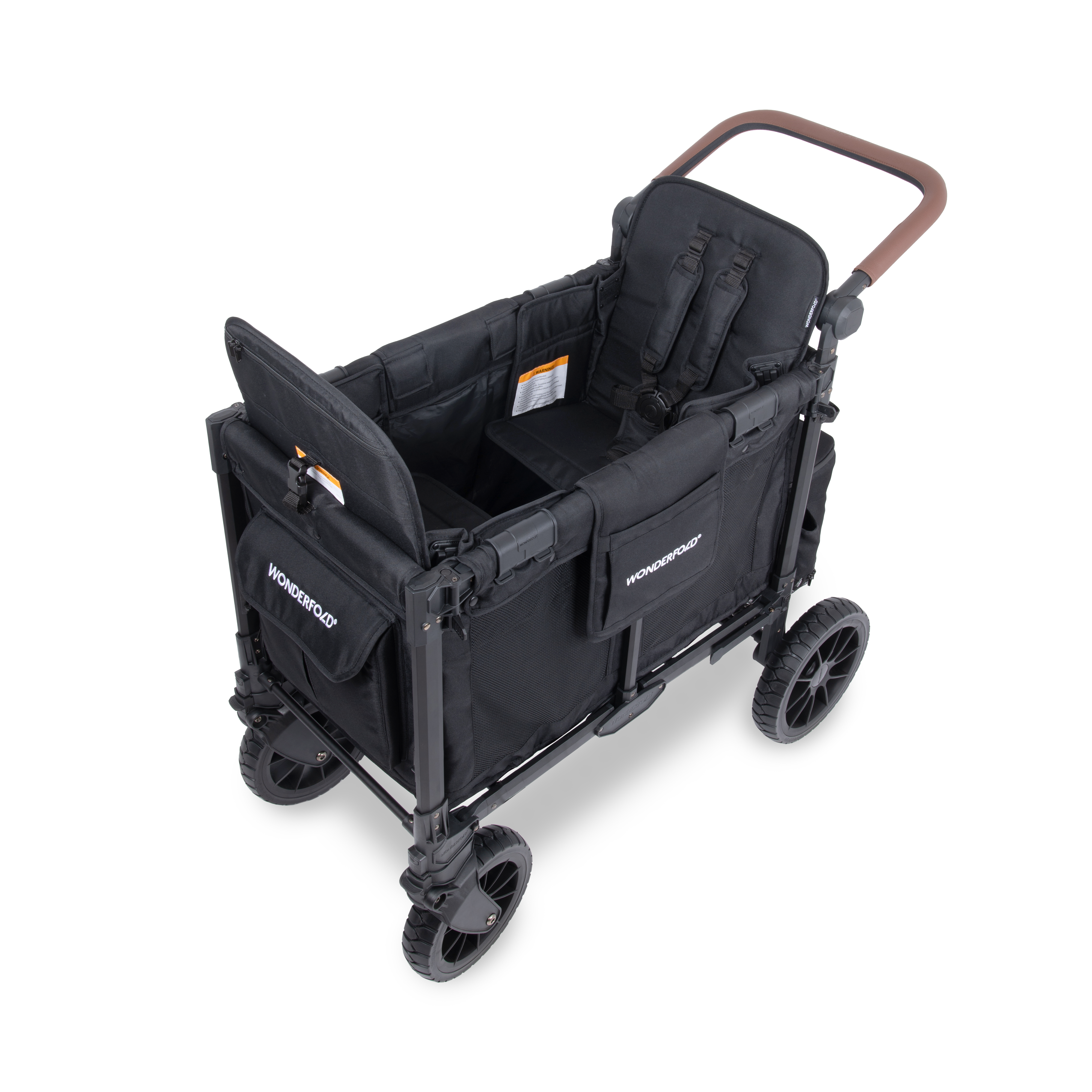 WonderFold W2 Luxe Pro Stroller Wagon - Jet Black