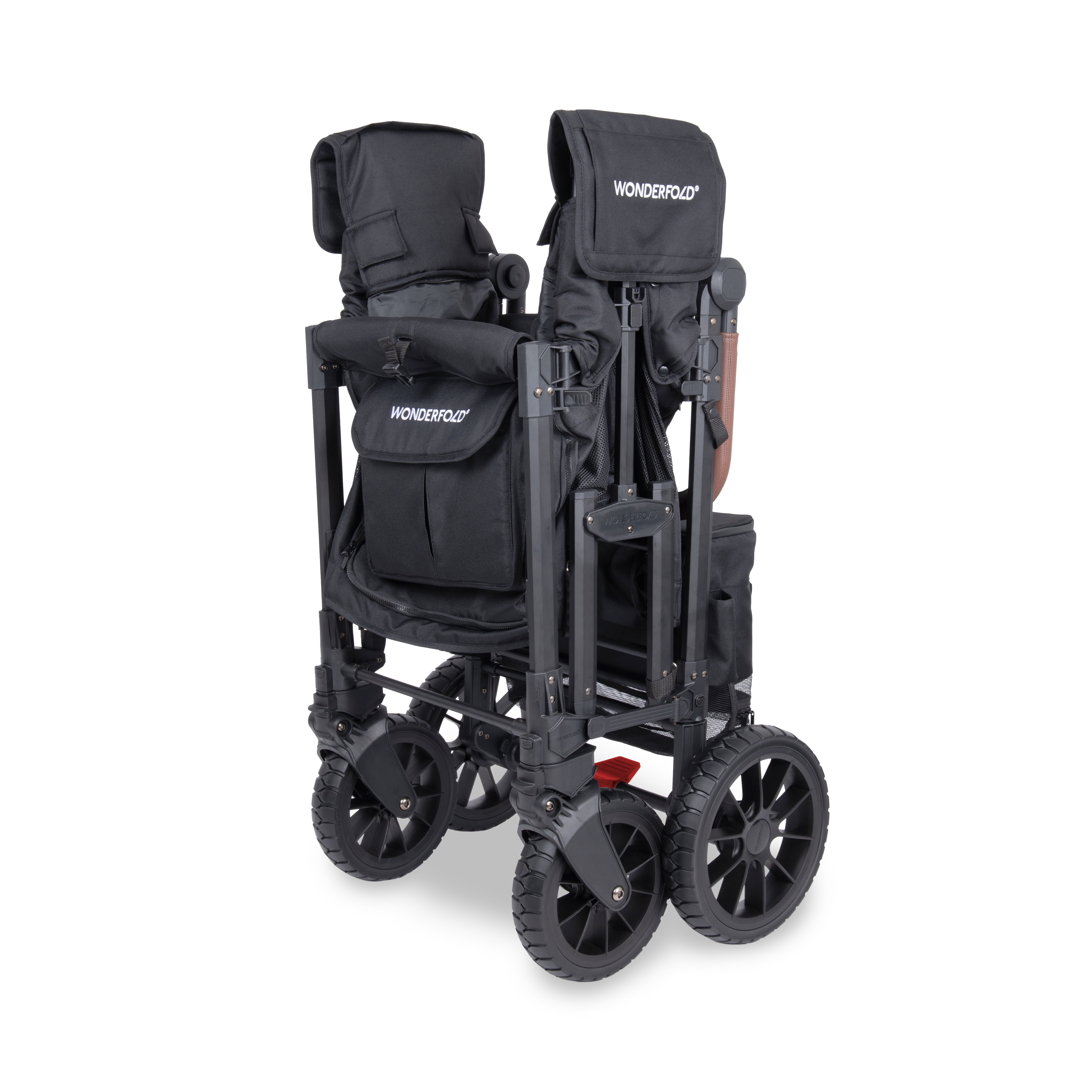 WonderFold W2 Luxe Pro Stroller Wagon - Jet Black
