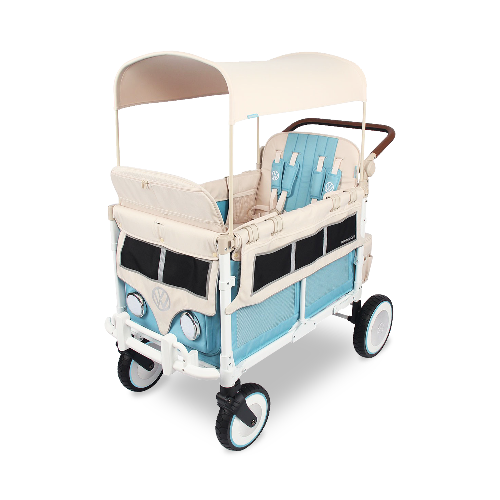 Special Edition W4 Volkswagen Stroller Wagon - Bondi Blue - WonderFold Wagons Australia