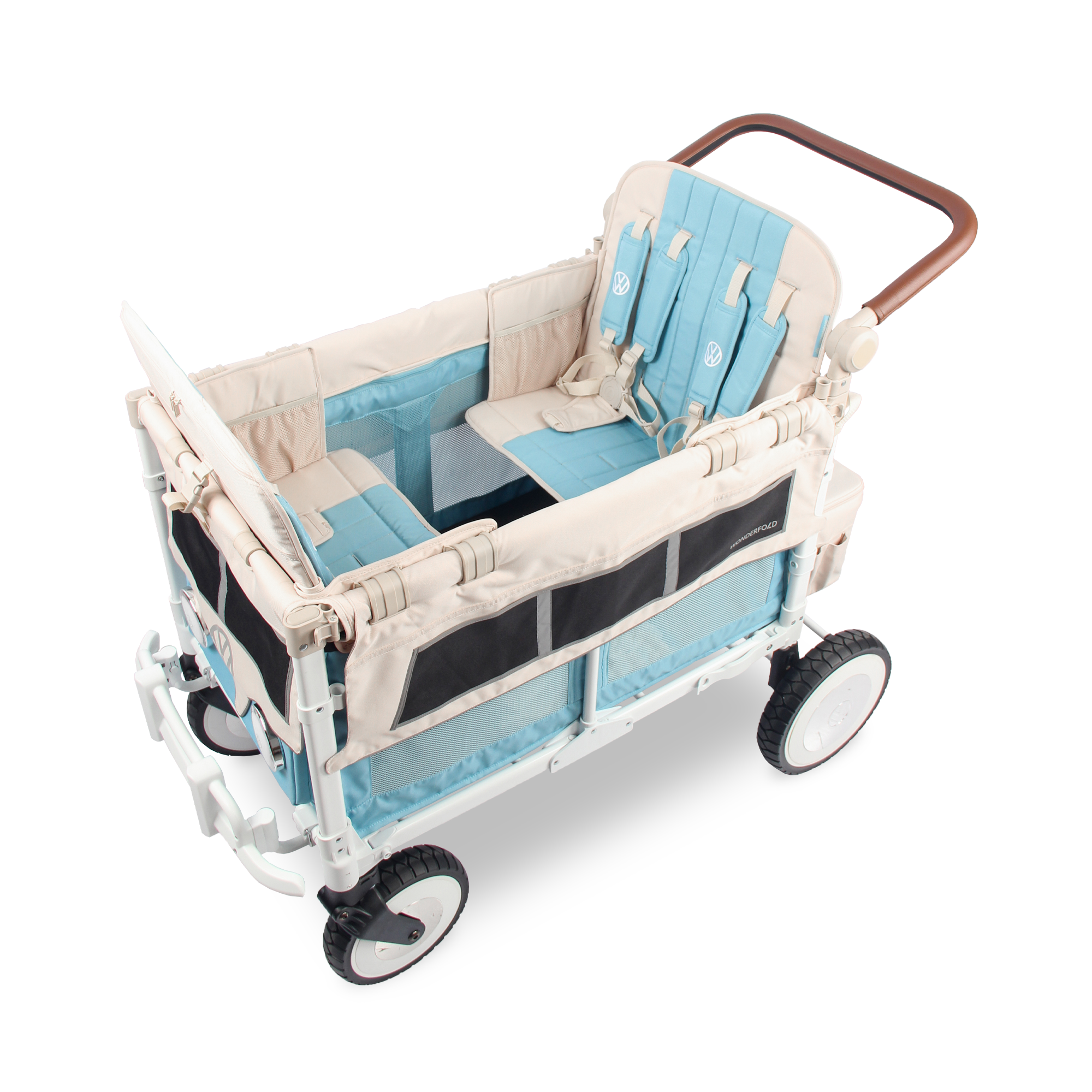 Special Edition W4 Volkswagen Stroller Wagon - Bondi Blue - WonderFold Wagons Australia