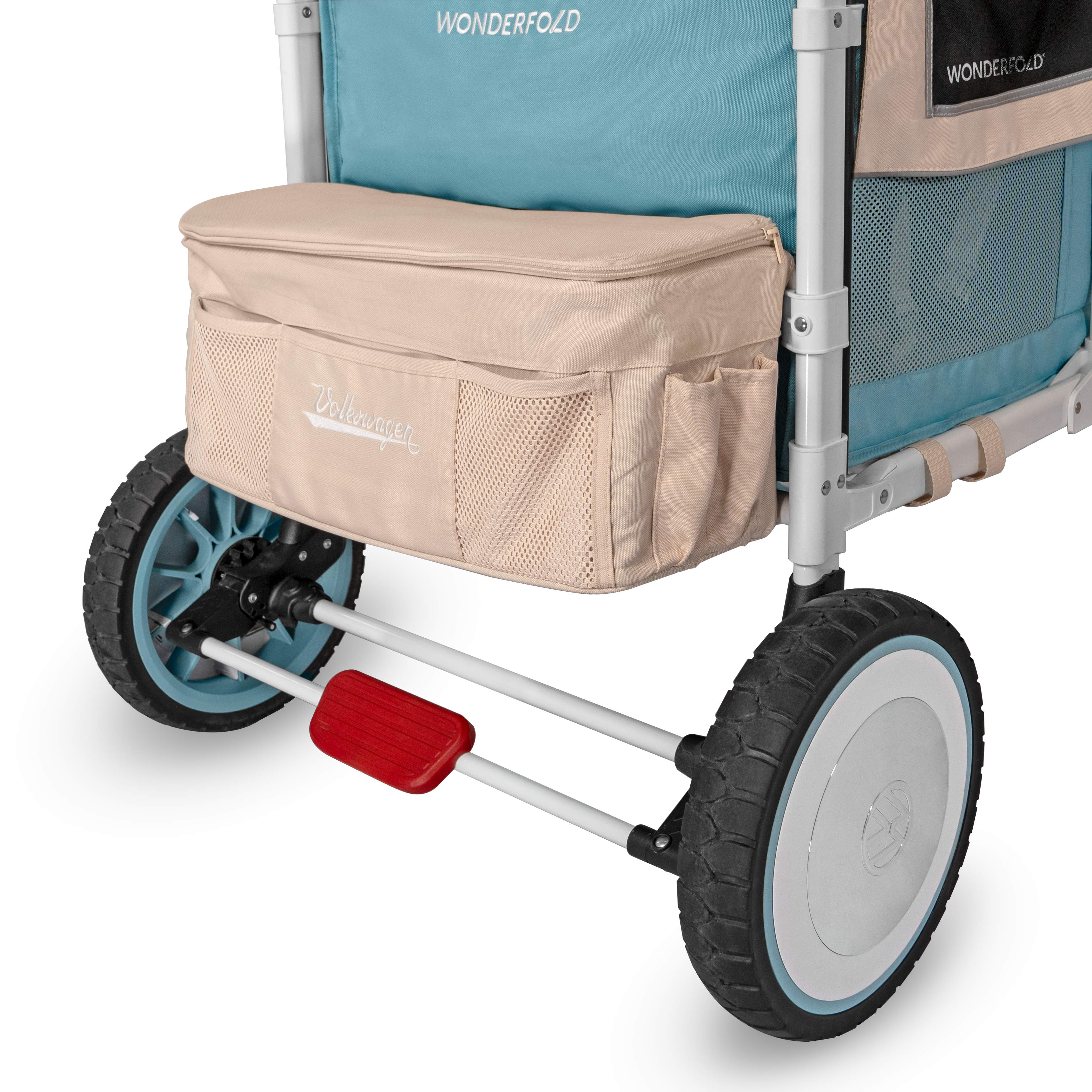 WonderFold W4 Volkswagen Stroller Wagon - Bondi Blue - WonderFold Wagons Australia