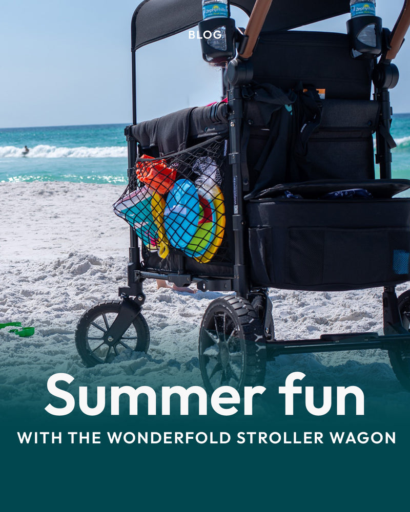 Summer Fun with the WonderFold Stroller Wagon Shade Net