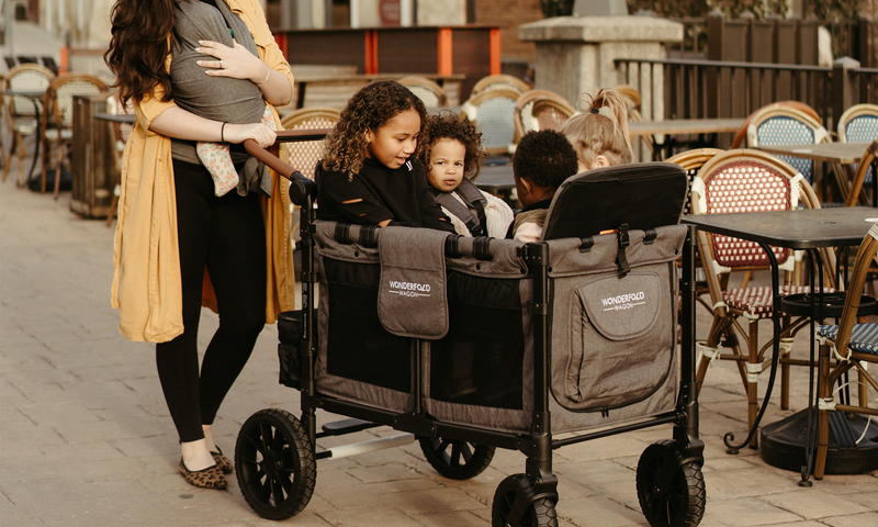 WonderFold W2 and W4 stroller wagons compared for Australian families
