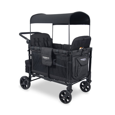 WonderFold W4 Elite Stroller Wagon - Volcanic Black