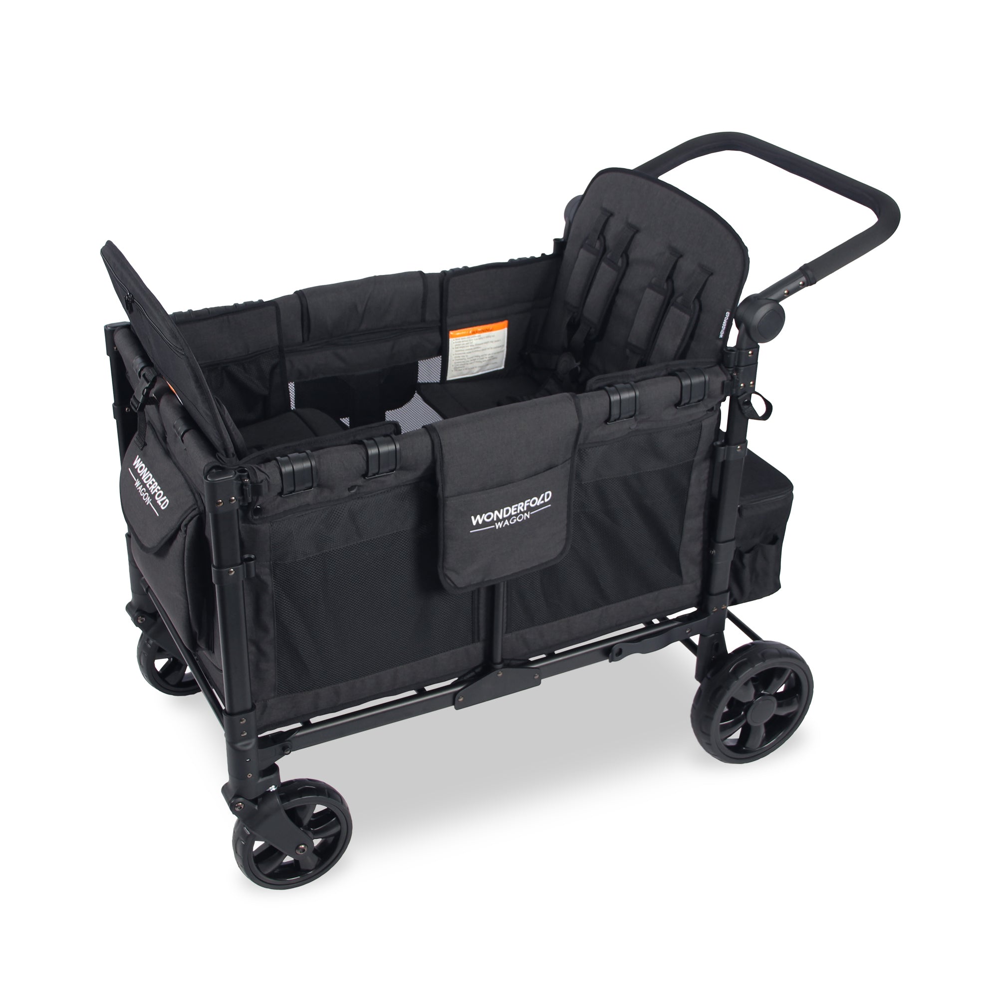 WonderFold W4 Elite Stroller Wagon - Volcanic Black - WonderFold Wagons Australia