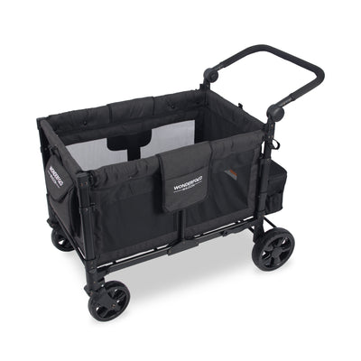 WonderFold W4 Elite Stroller Wagon - Volcanic Black