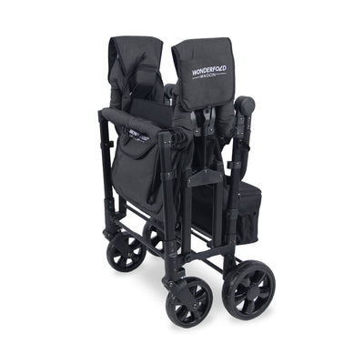WonderFold W4 Elite Stroller Wagon - Volcanic Black