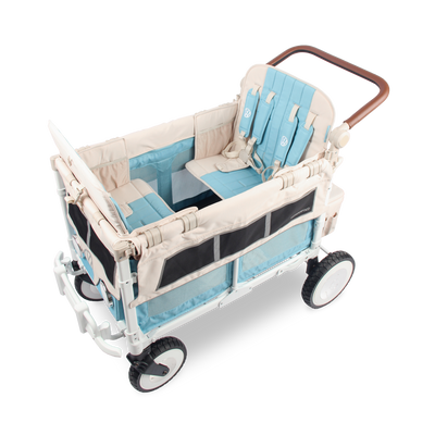 WonderFold W4 Volkswagen Stroller Wagon - Bondi Blue