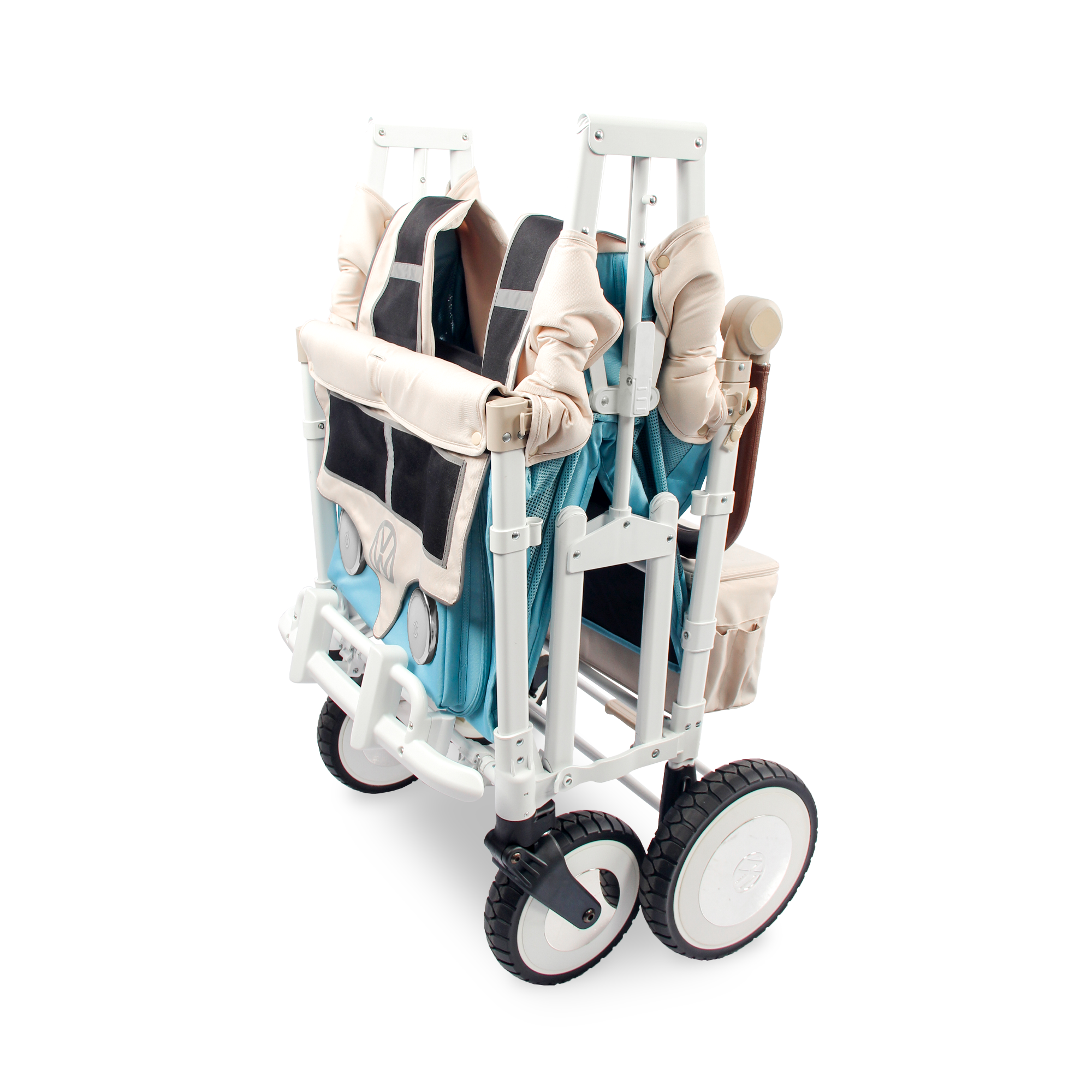 WonderFold W4 Volkswagen Stroller Wagon - Bondi Blue - WonderFold Wagons Australia