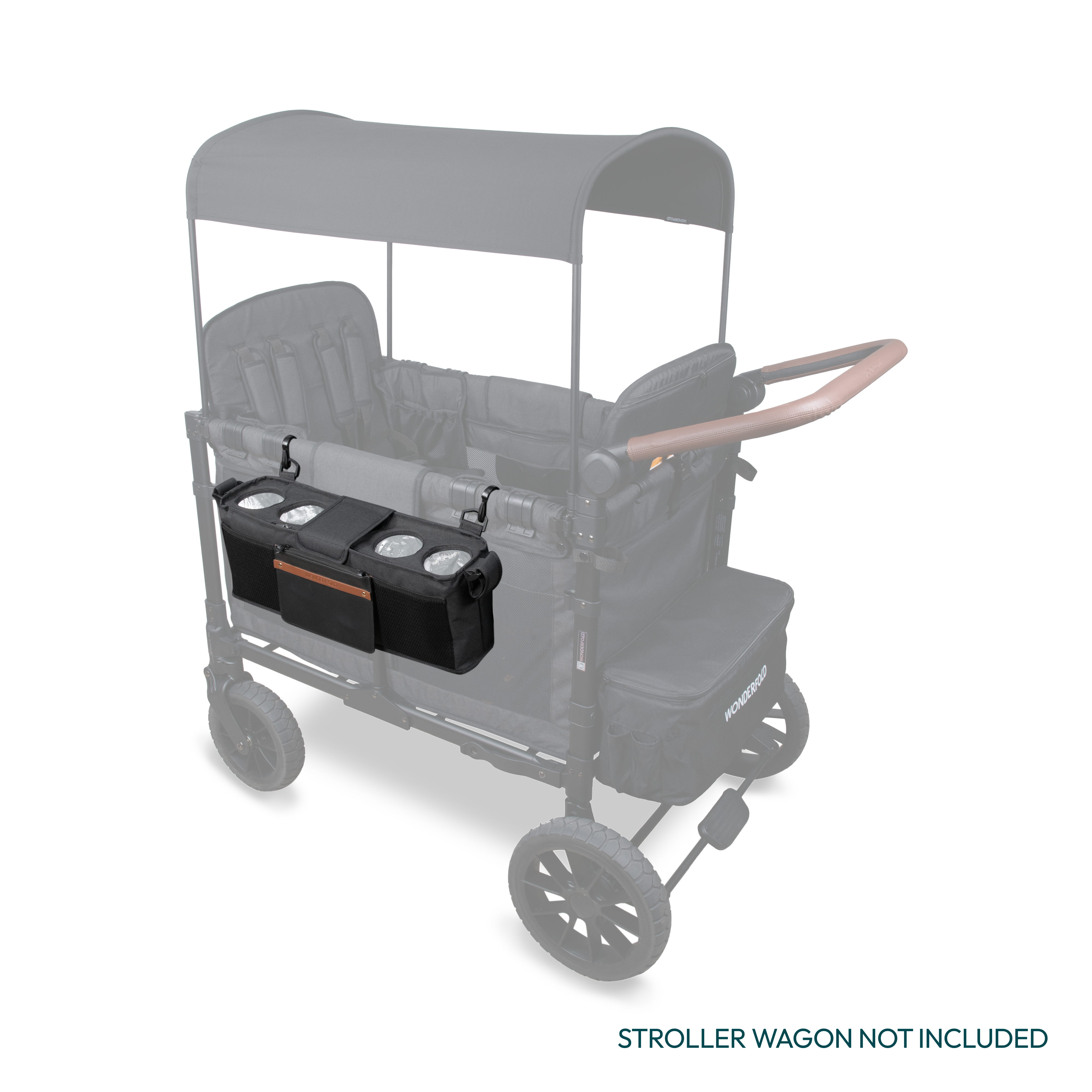 Pram Organiser for Parents can attach to the side of the pram wagon