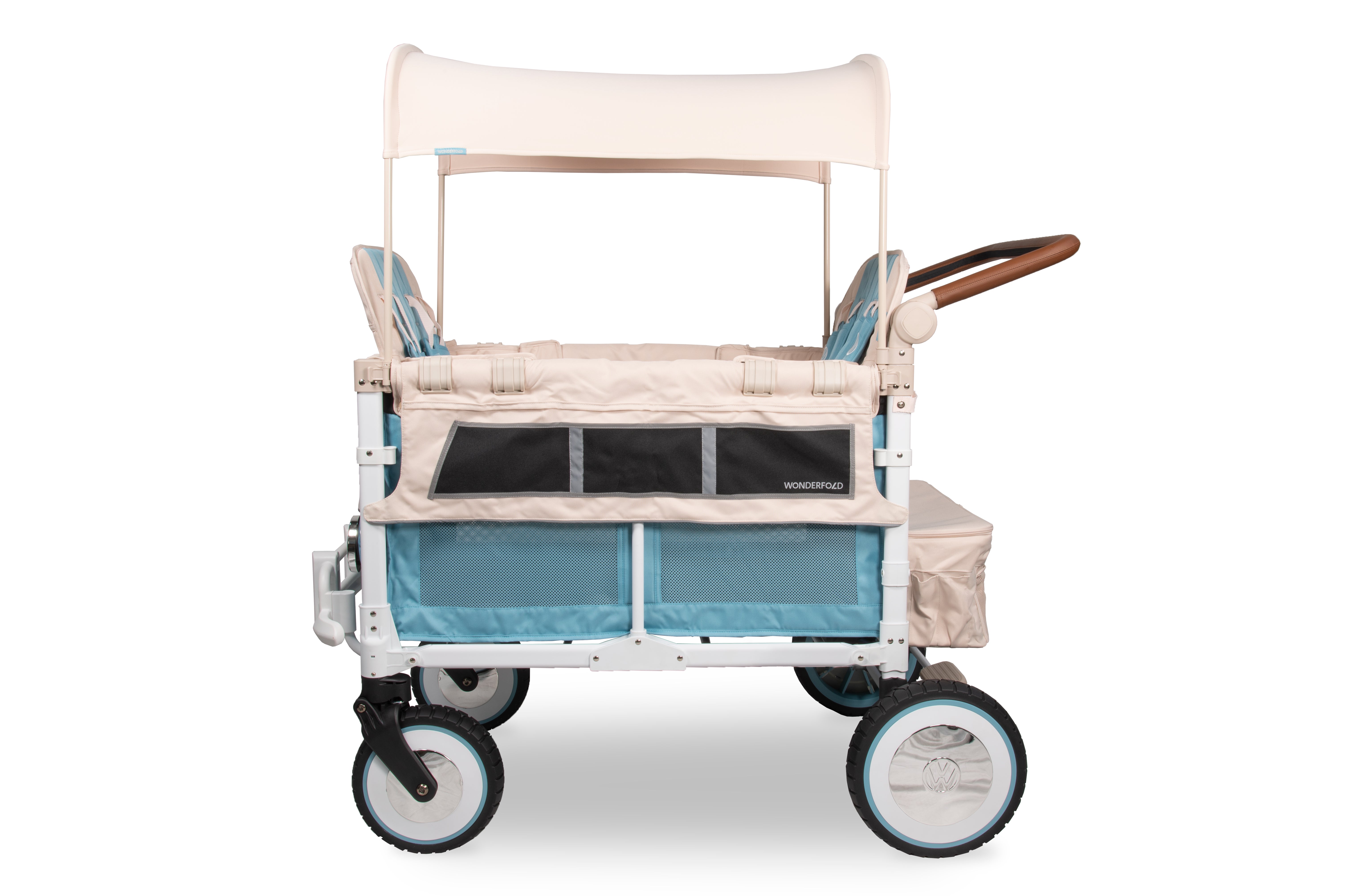 WonderFold W4 Volkswagen Stroller Wagon - Bondi Blue - WonderFold Wagons Australia