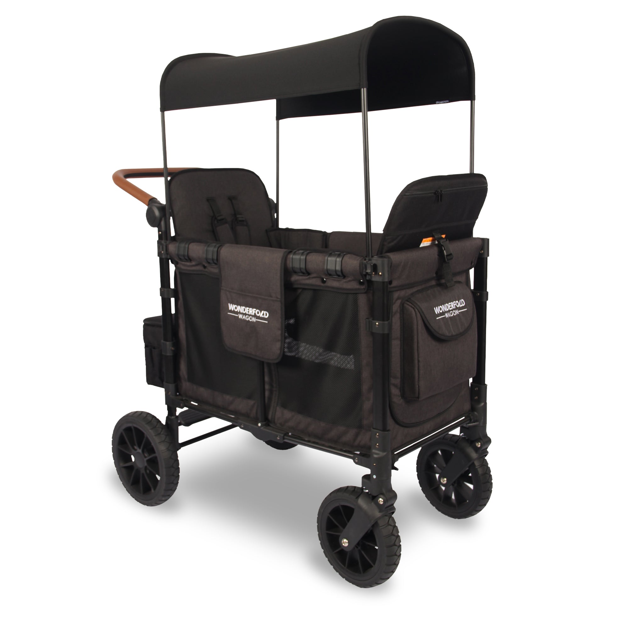 WonderFold W2 Luxe Stroller Wagon - Volcanic Black - WonderFold Wagons Australia