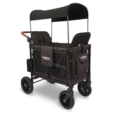 WonderFold W2 Luxe Stroller Wagon - Volcanic Black