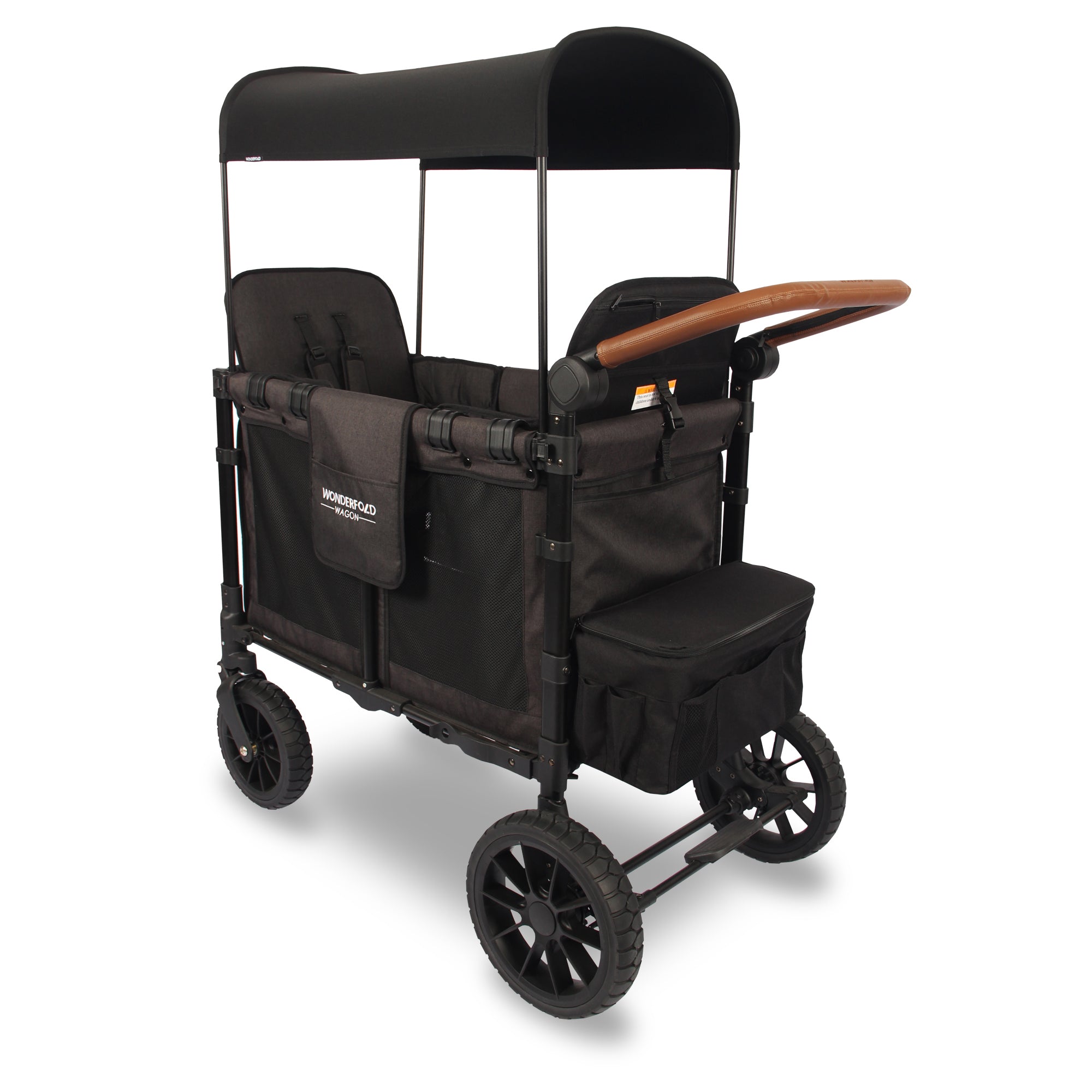 WonderFold W2 Luxe Stroller Wagon - Volcanic Black - WonderFold Wagons Australia