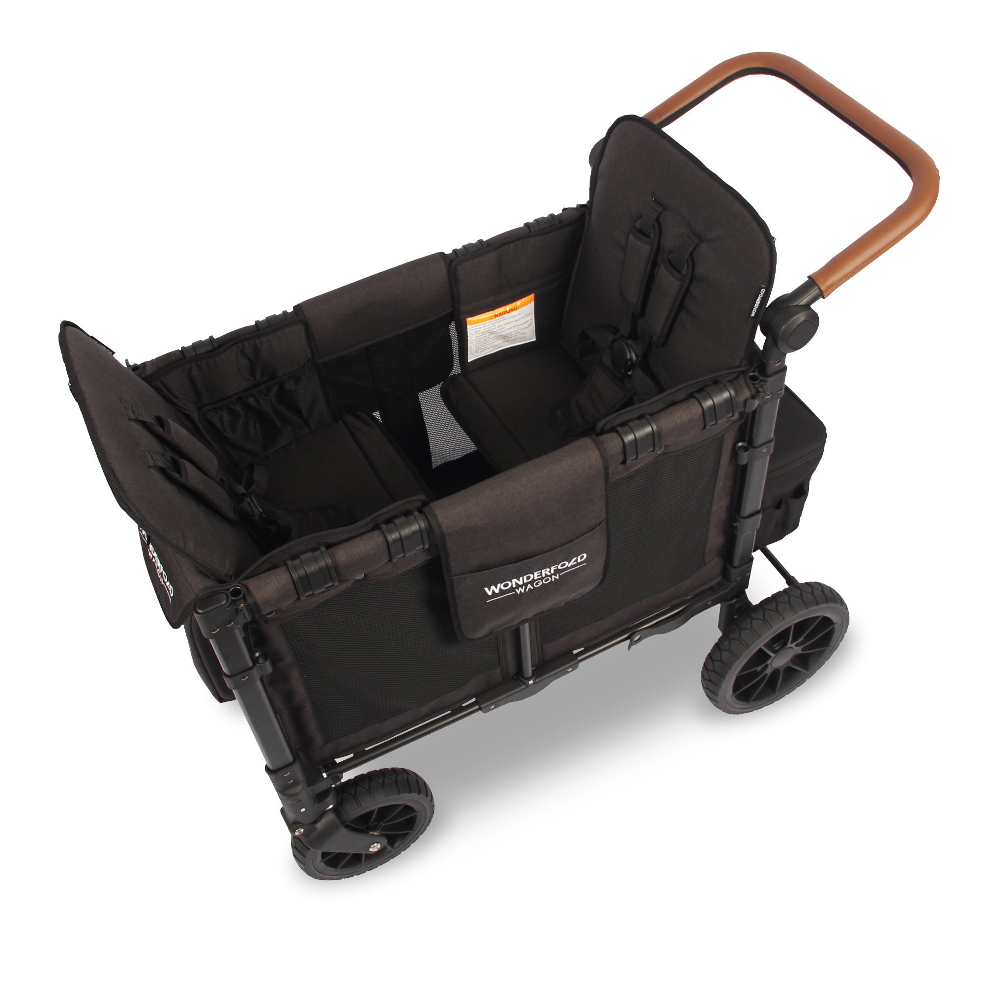 WonderFold W2 Luxe Stroller Wagon - Volcanic Black - WonderFold Wagons Australia
