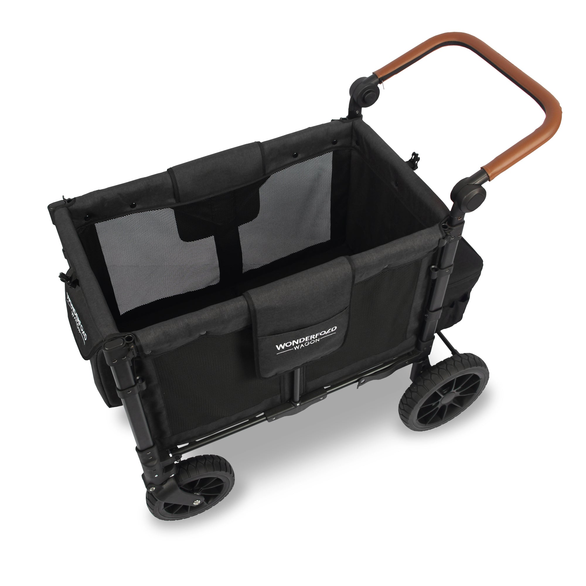 WonderFold W2 Luxe Stroller Wagon - Volcanic Black