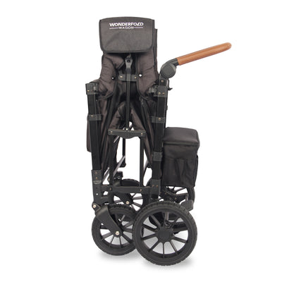 WonderFold W2 Luxe Stroller Wagon - Volcanic Black