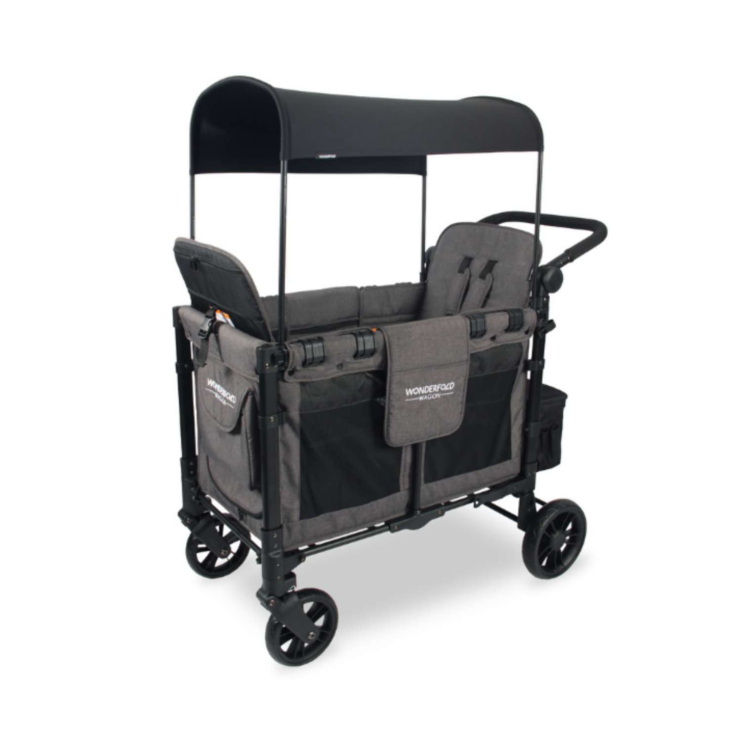 W2 Elite Stroller Wagon Charcoal Grey WonderFold Wagons Australia