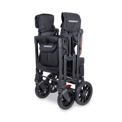 WonderFold W2 Luxe Pro Stroller Wagon - Jet Black