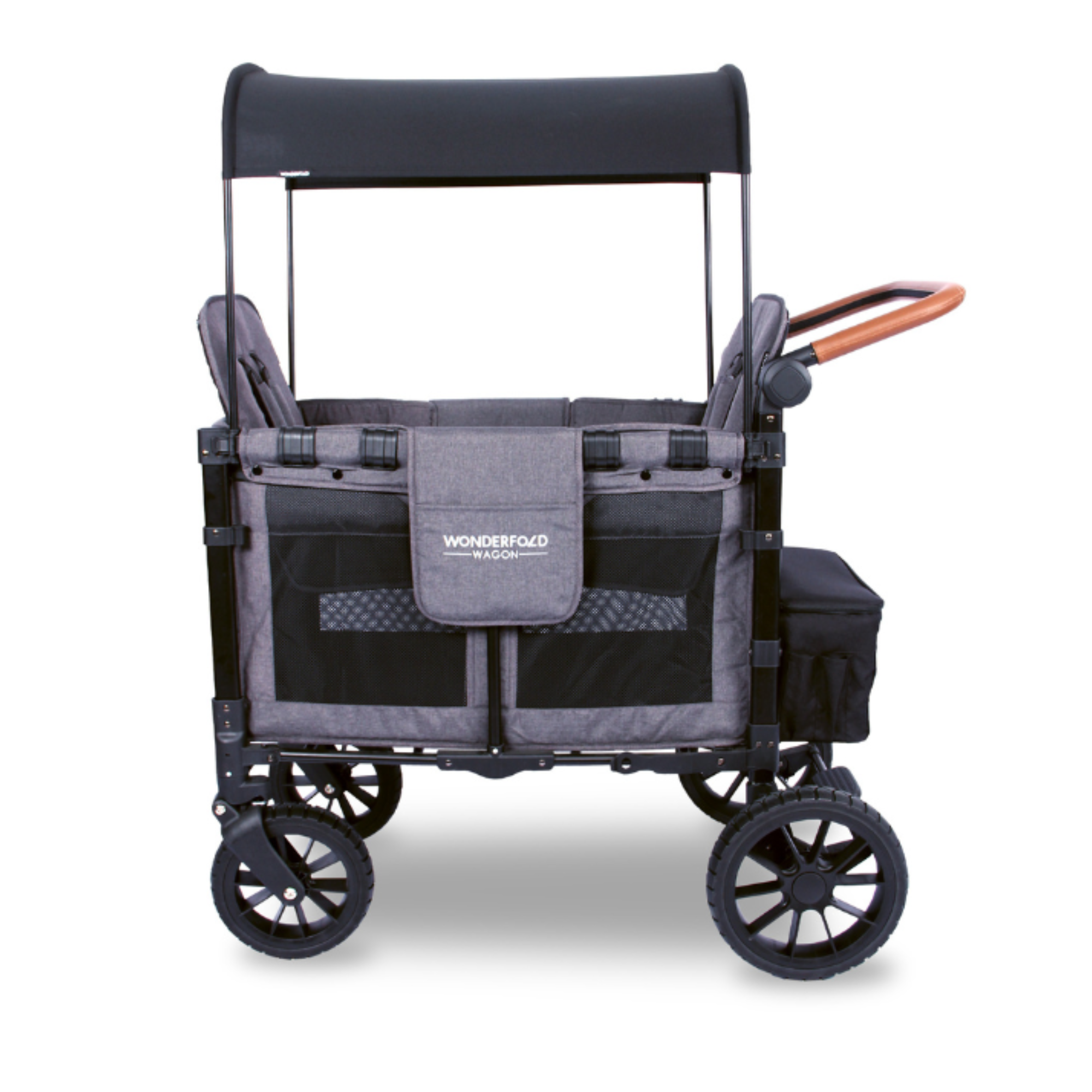 W2 Luxe Stroller Wagon - Charcoal Grey - WonderFold Wagons Australia