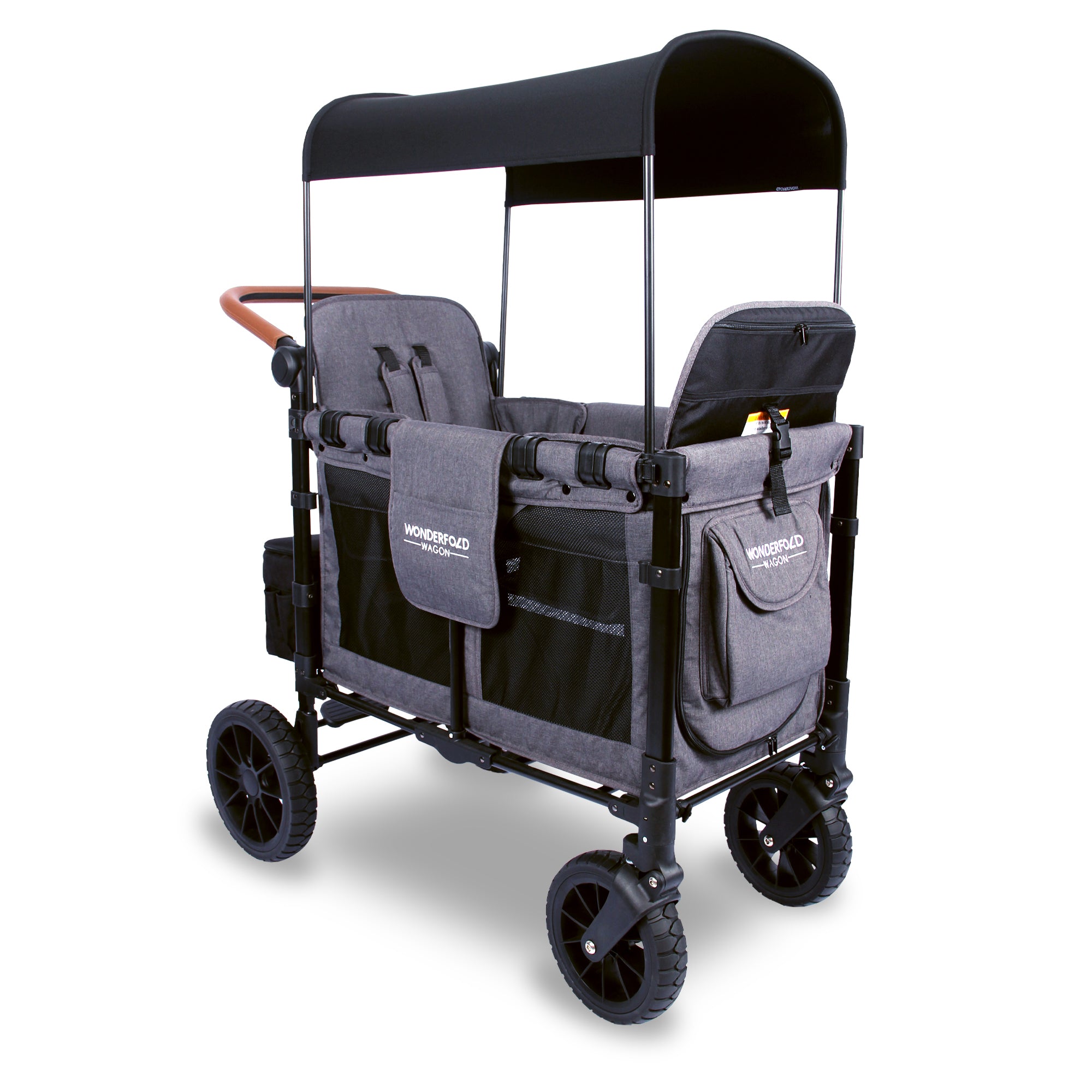 WonderFold W2 Luxe Stroller Wagon - Charcoal Grey - WonderFold Wagons Australia