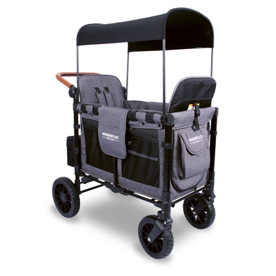 WonderFold W2 Luxe Stroller Wagon - Charcoal Grey