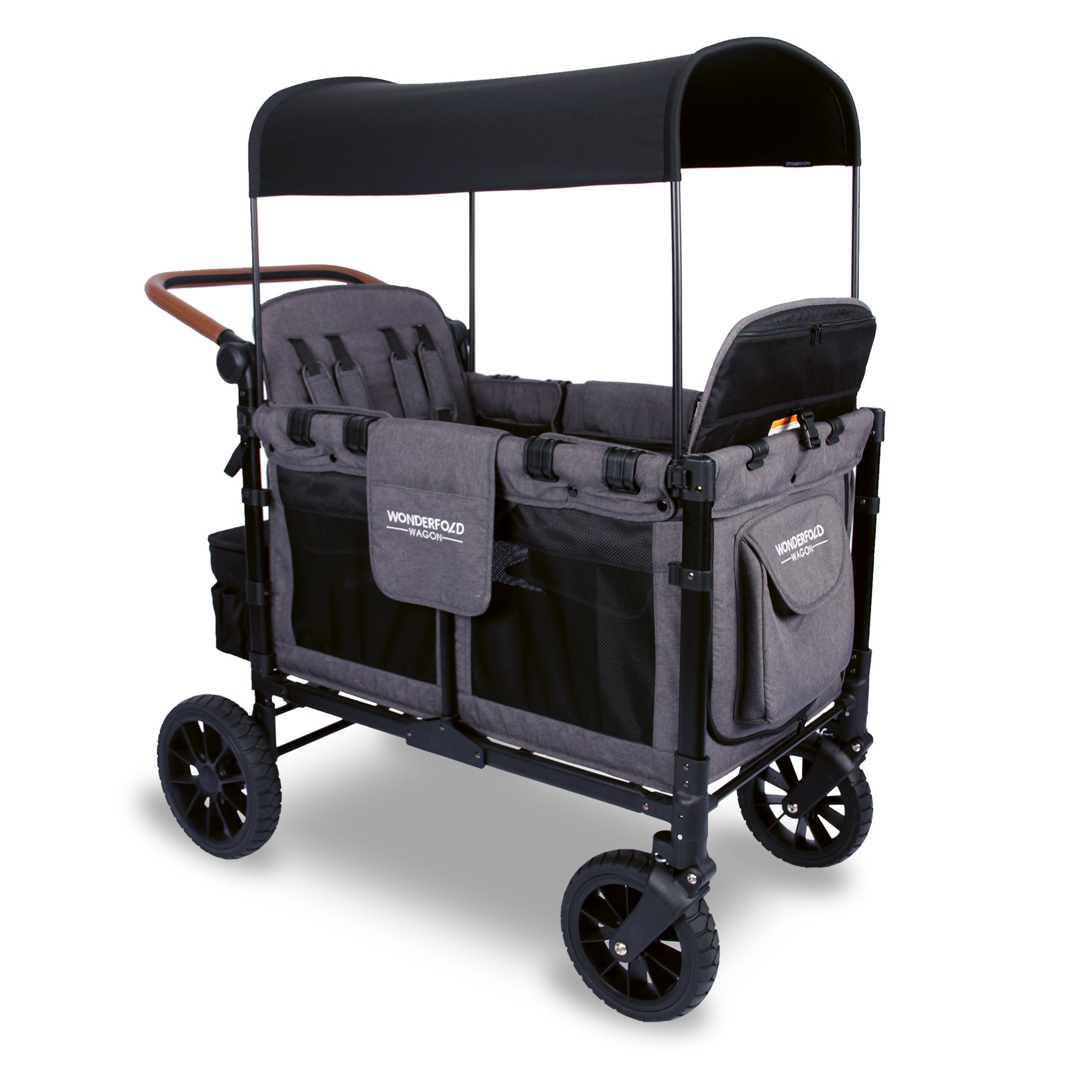 WonderFold W4 Luxe Stroller Wagon - Charcoal Grey - WonderFold Wagons Australia