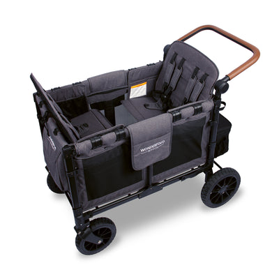 WonderFold W4 Luxe Stroller Wagon - Charcoal Grey