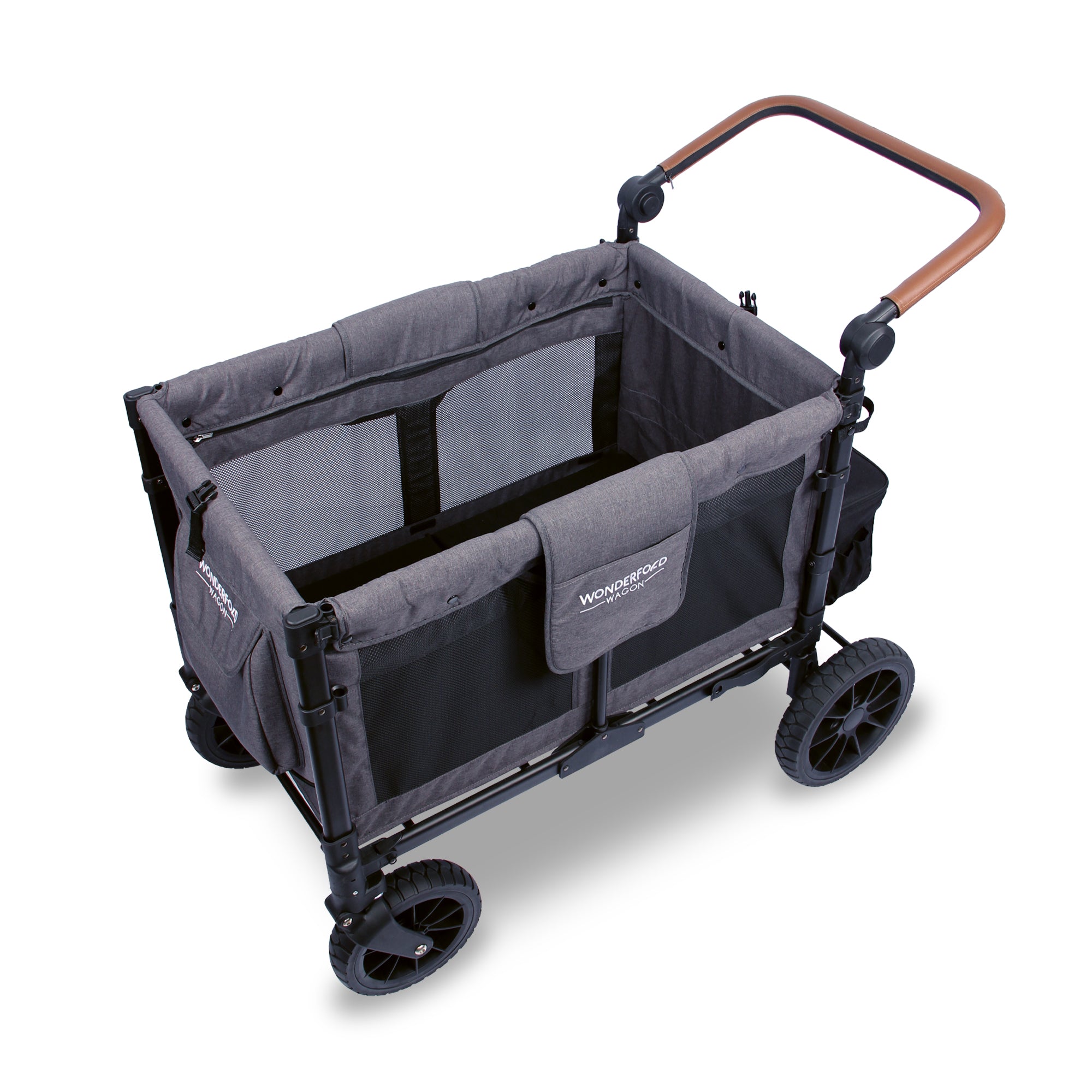 WonderFold W4 Luxe Stroller Wagon - Charcoal Grey - WonderFold Wagons Australia
