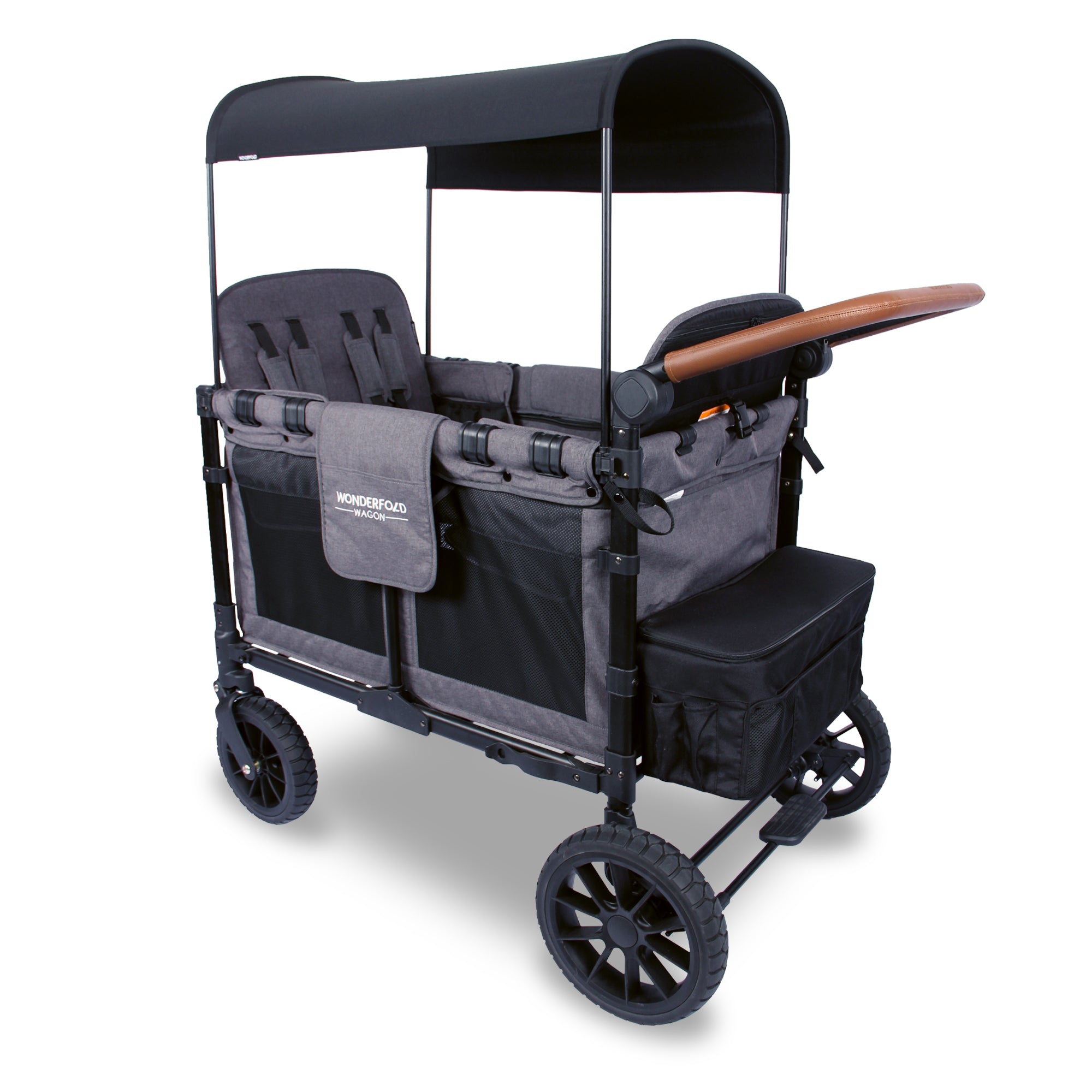 WonderFold W4 Luxe Stroller Wagon - Charcoal Grey - WonderFold Wagons Australia