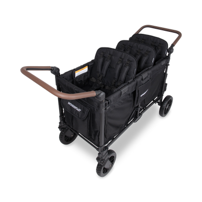 WonderFold W6 Luxe Pro Stroller Wagon - Jet Black