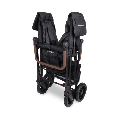 WonderFold W6 Luxe Pro Stroller Wagon - Jet Black