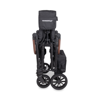 WonderFold W6 Luxe Pro Stroller Wagon - Jet Black