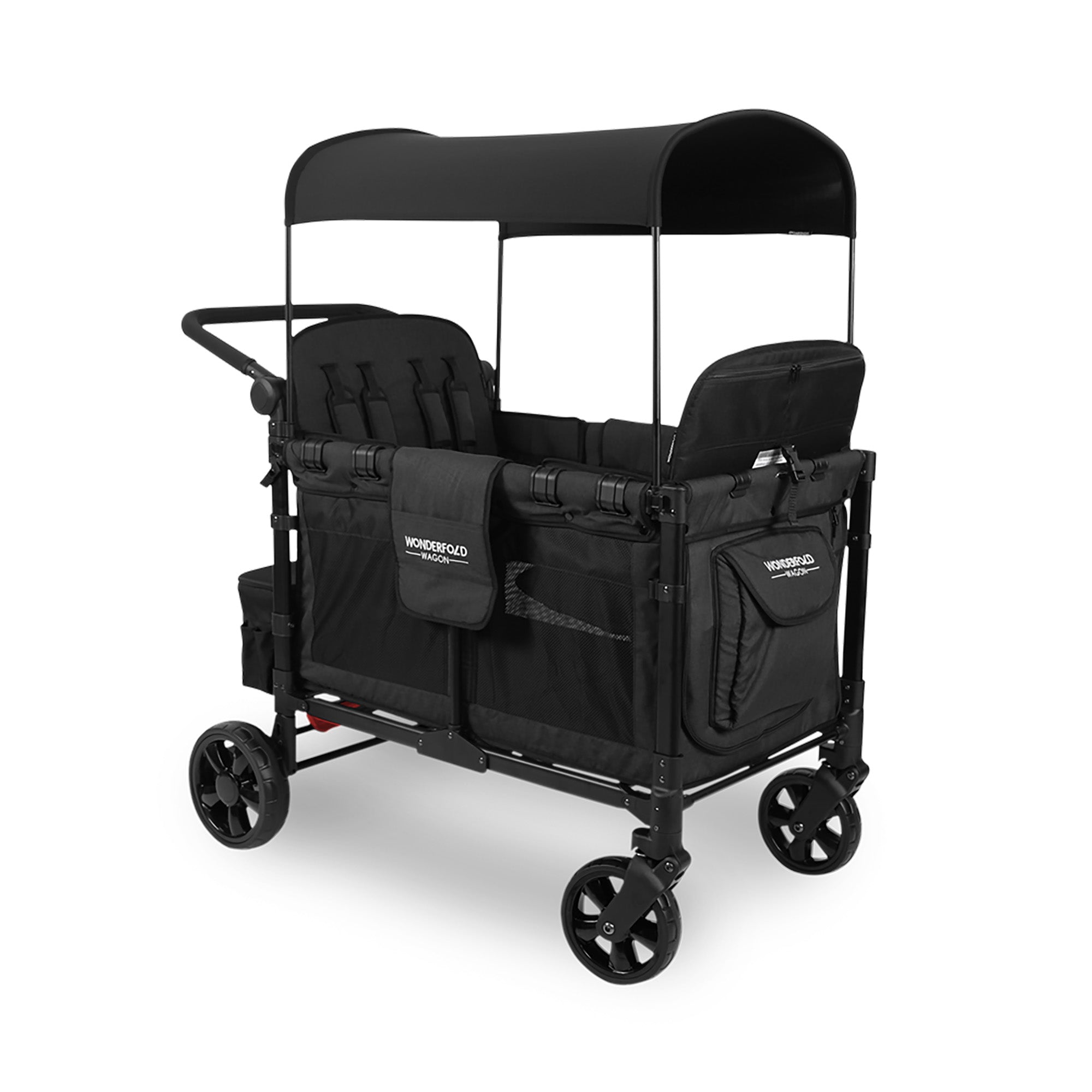 WonderFold W4 Elite Stroller Wagon - Volcanic Black - WonderFold Wagons Australia