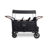 WonderFold W6 Luxe Pro Stroller Wagon - Jet Black - WonderFold Wagons Australia