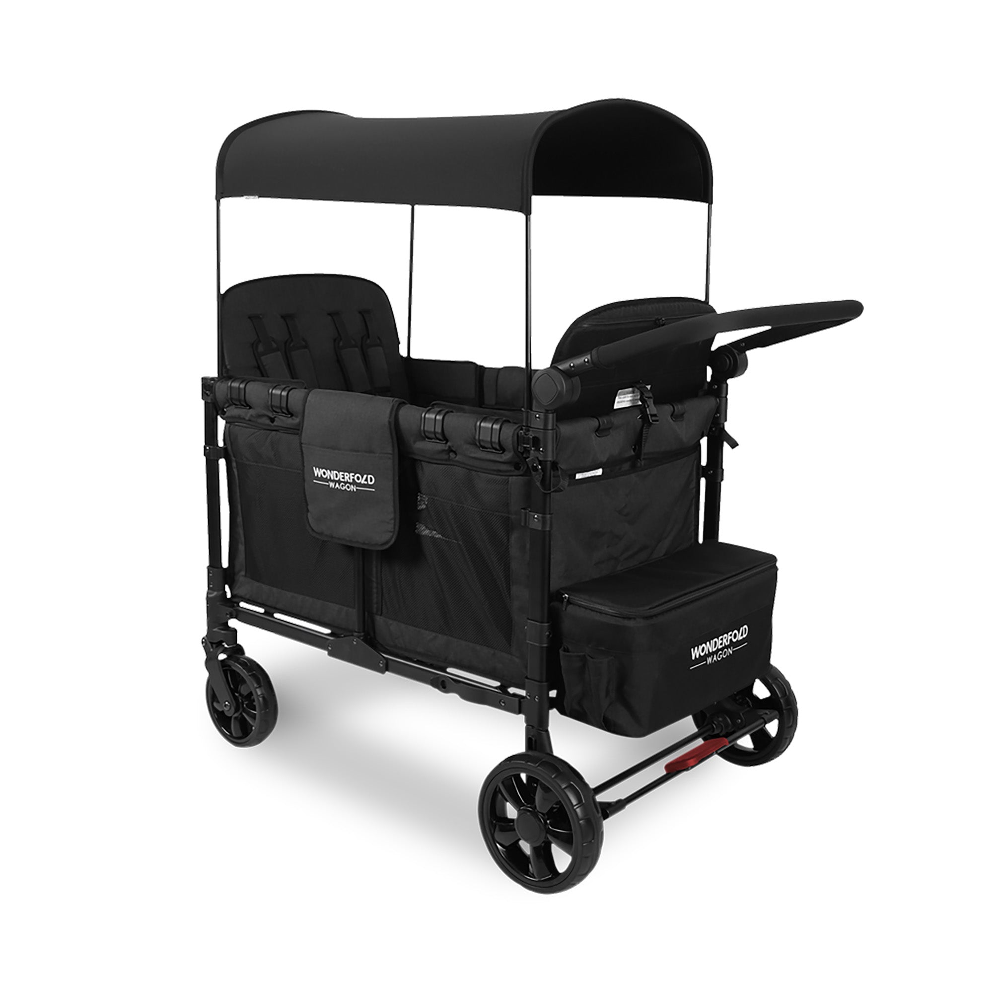 WonderFold W4 Elite Stroller Wagon - Volcanic Black - WonderFold Wagons Australia
