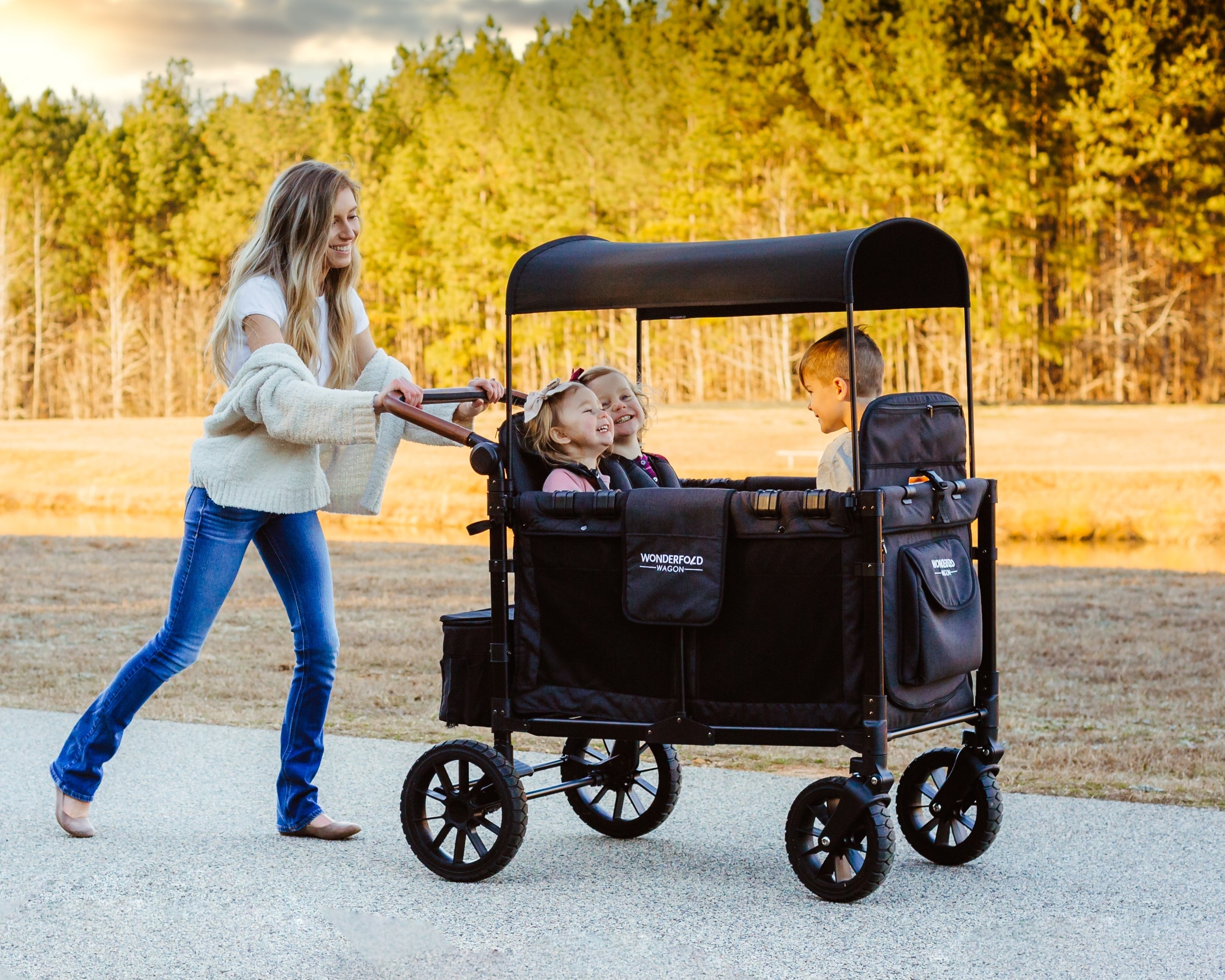 WonderFold Copertura Trasparente Antipioggia Per Carrozzina X2 Wagon – Leggera E Ventilata
