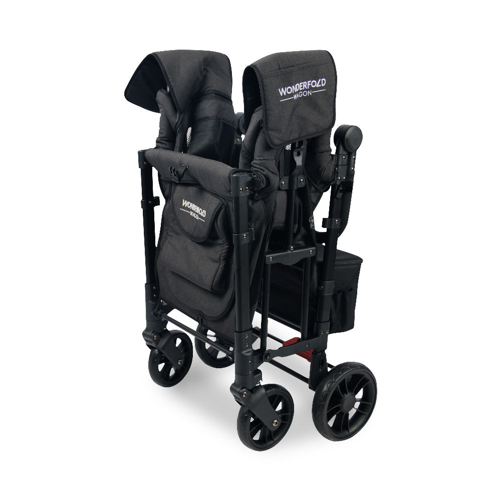 WonderFold W2 Elite Stroller Wagon - Volcanic Black - WonderFold Wagons Australia