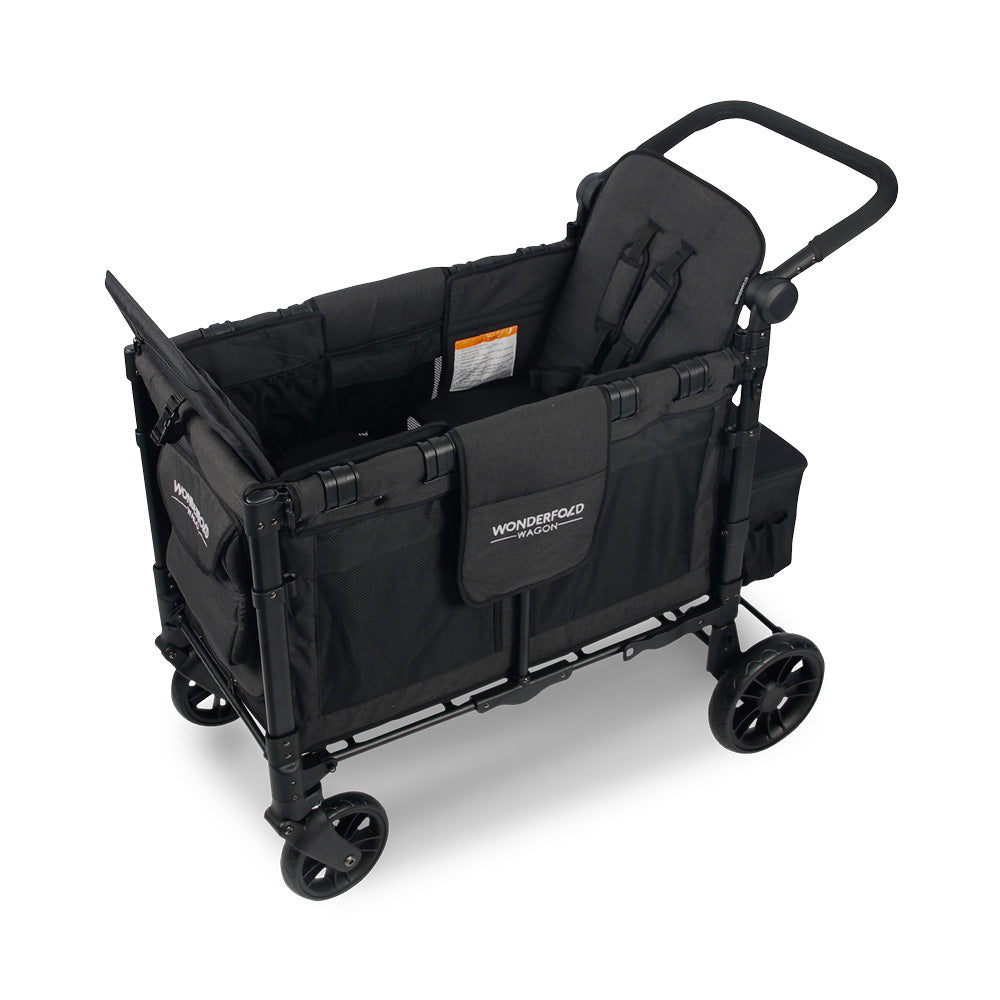 WonderFold W2 Elite Stroller Wagon - Volcanic Black - WonderFold Wagons Australia