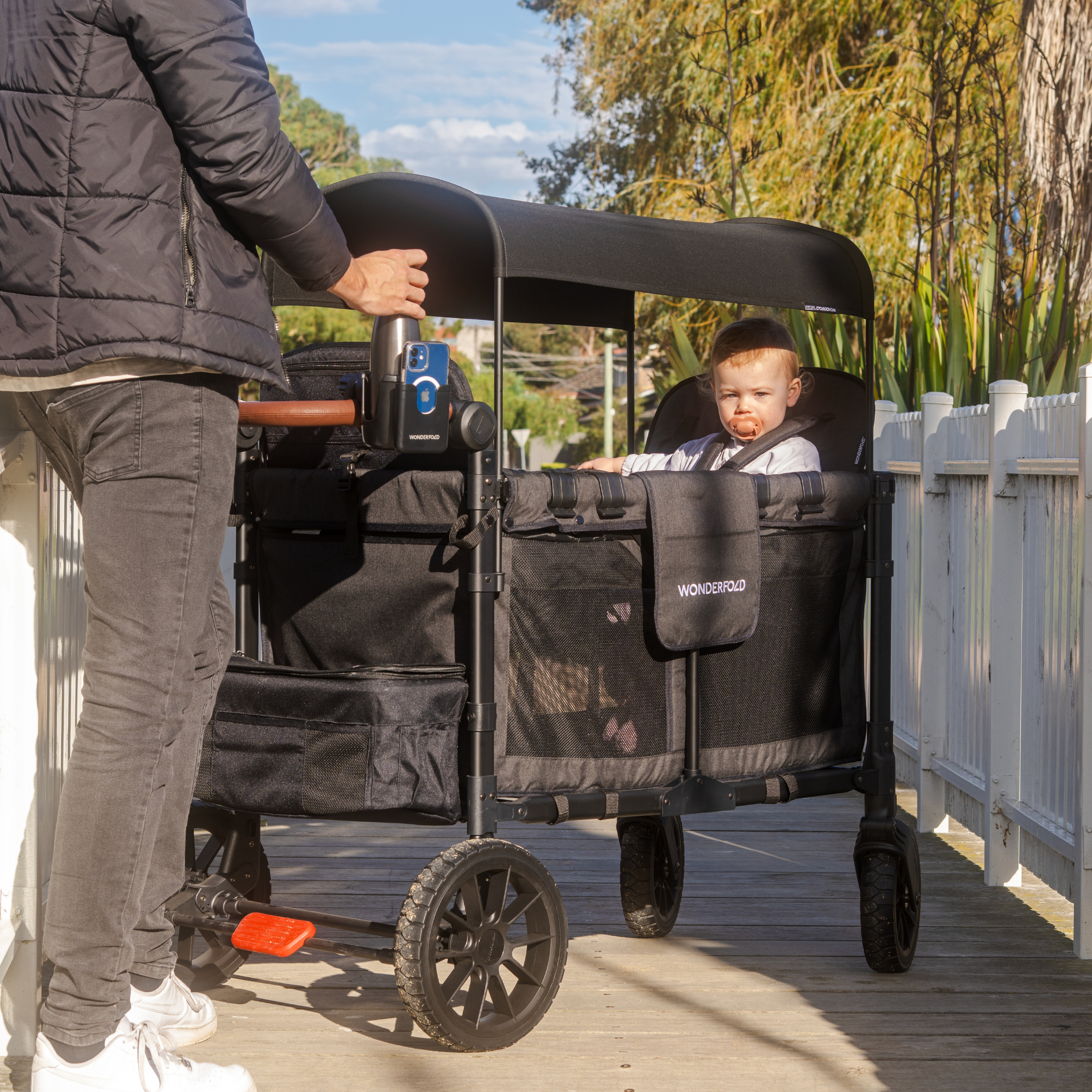 WonderFold 2 in 1 Cup & Phone Holder (W4 & W2) - WonderFold Wagons Australia