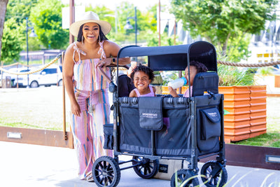 WonderFold W2 Elite Stroller Wagon - Volcanic Black - WonderFold Wagons Australia
